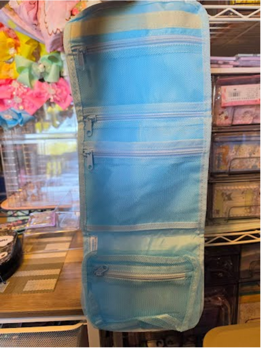 #CIN-2376 Cinnamoroll Licensed Roll-up Stationary Bag - Velcro Closure - Picture 3 of 3